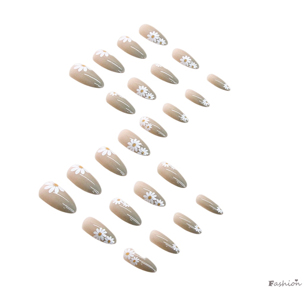 Móng Tay Giả Màu Xanh Lá Gradient Không Độc Hại Chống Trầy Xước