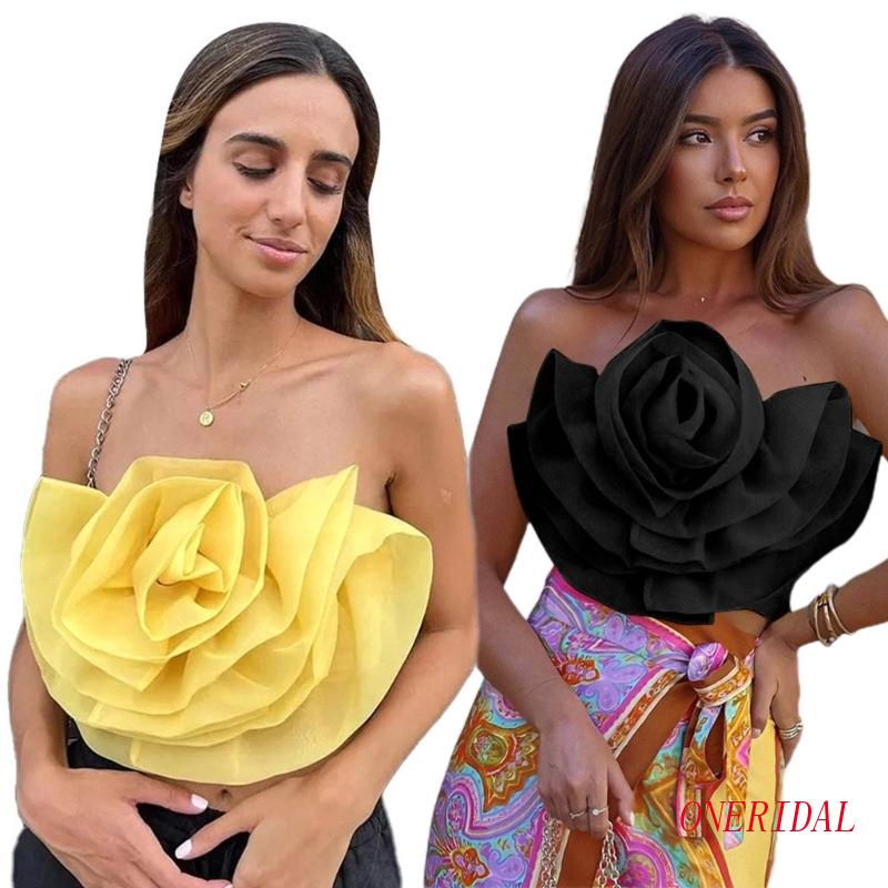 Áo Croptop Hai Dây Y2k Họa Tiết Hoa Quyến Rũ Thời Trang Mùa Hè Cho Nữ