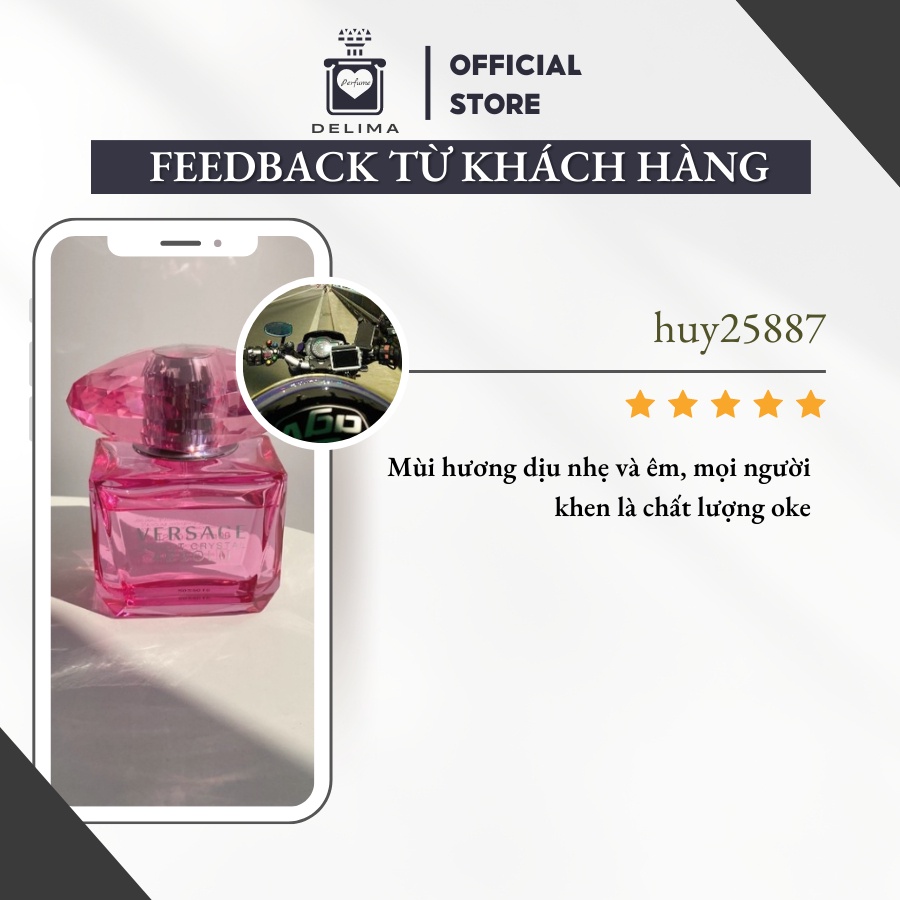 Nước hoa nữ Versace Bright Crystal chiết 10ml chính hãng - Delimaperfume