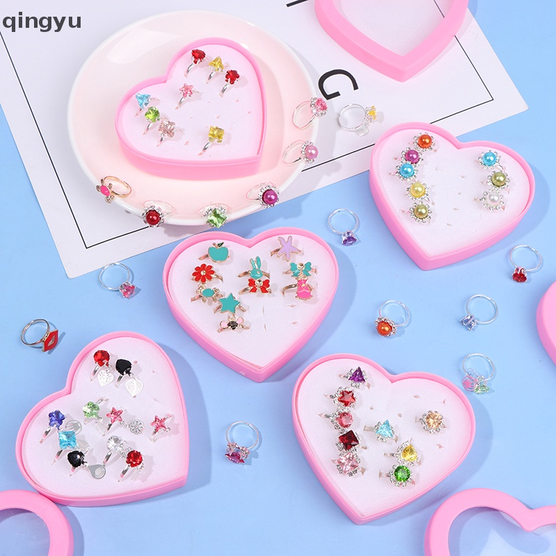 Bộ 10 Hộp Đựng Trang Sức Hình Dáng Ngẫu Nhiên Có Thể Điều Chỉnh Cho Bé Gái