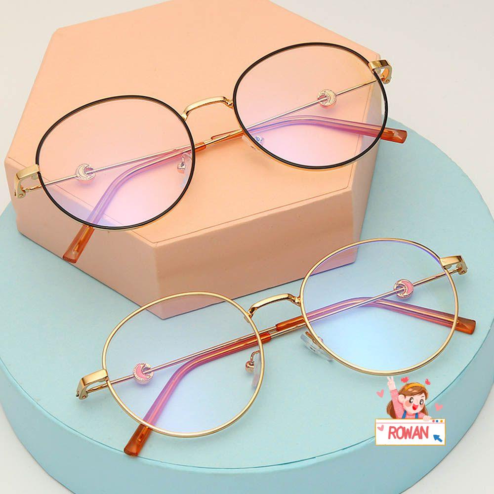 Mắt Kính Gọng Tròn Bằng Kim Loại Siêu Nhẹ Chống Tia Bức Xạ