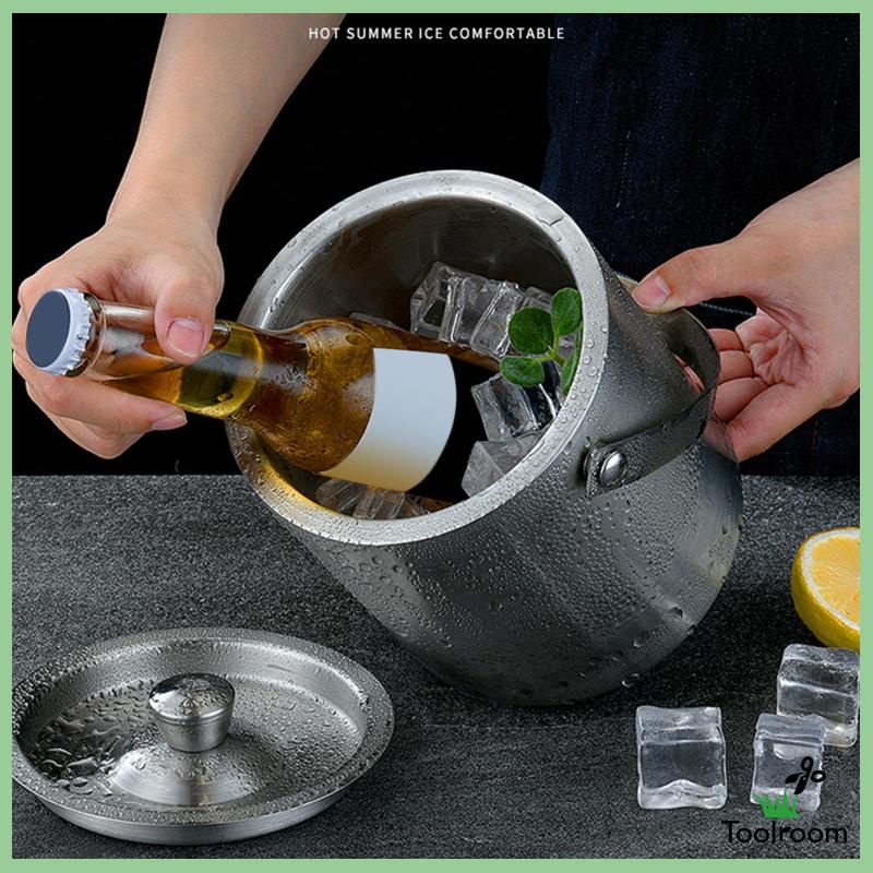 Xô Đựng Đá Bằng Thép Không Gỉ 1.6L Tiện Dụng Cho Tiệc Cocktail
