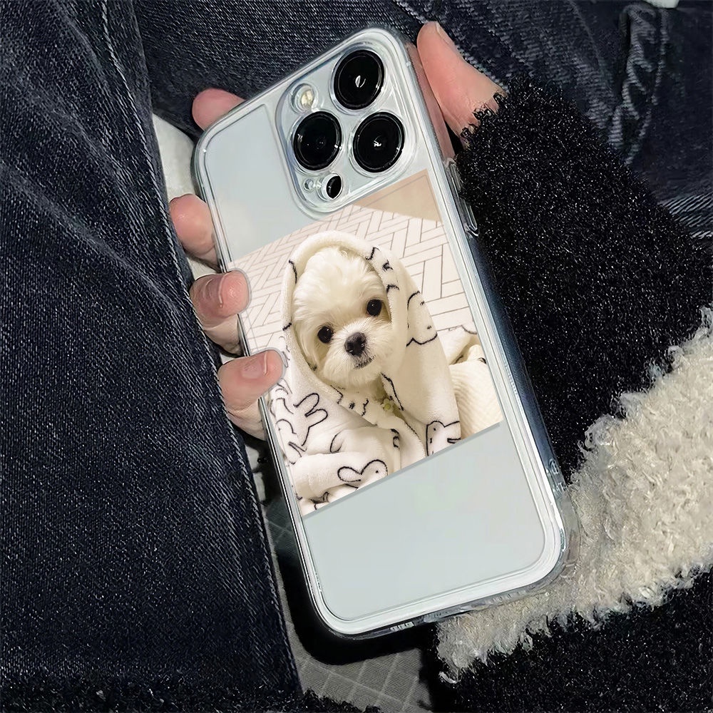 ✅Ốp Điện Thoại Mềm Chống Sốc In Hình Cún Dễ Thương Cho Iphone 7813plus 12Max 11 6In14Pro