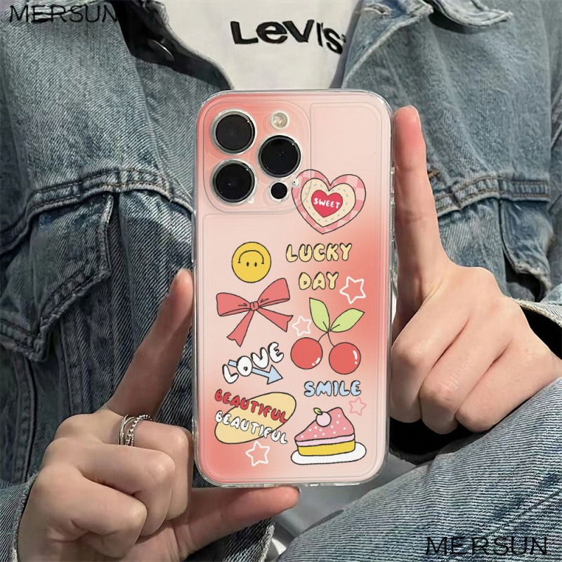 ✅Ốp Điện Thoại Mềm Chống Rơi Màu Hồng Gradient 136Iniphone12 11 maxplus78 G2ST 14pro