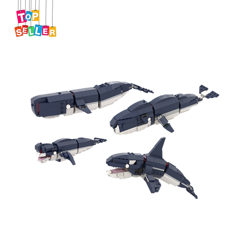 Mô Hình Cá Voi 477 Mảnh Tương Thích MOC-52256 2 Đến 1 31088 100%