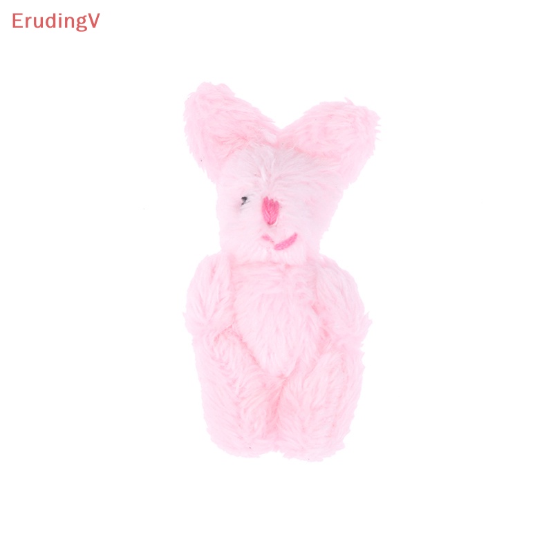 Thỏ Nhồi Bông Mềm Mại 5.5CM Treo Móc Khóa / Ba Lô / Móc Khóa Trang Trí Nhà Búp Bê