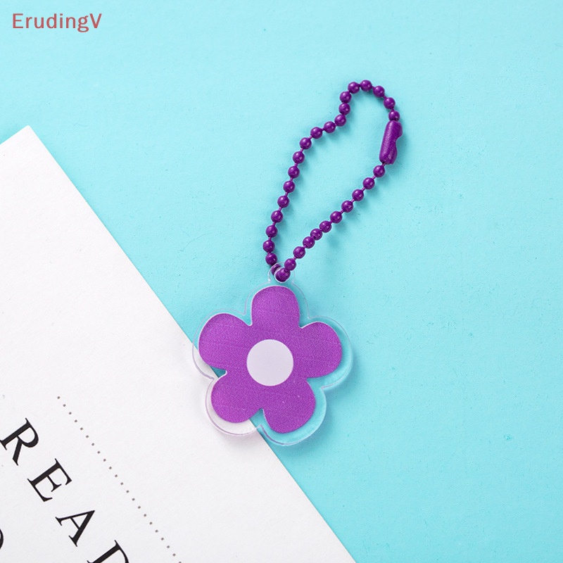 [ErudingV] Móc Chìa Khóa / Túi Xách Bằng Acrylic Hình Hoa Hướng Dương Màu Sắc Dễ Thương Sáng Tạo