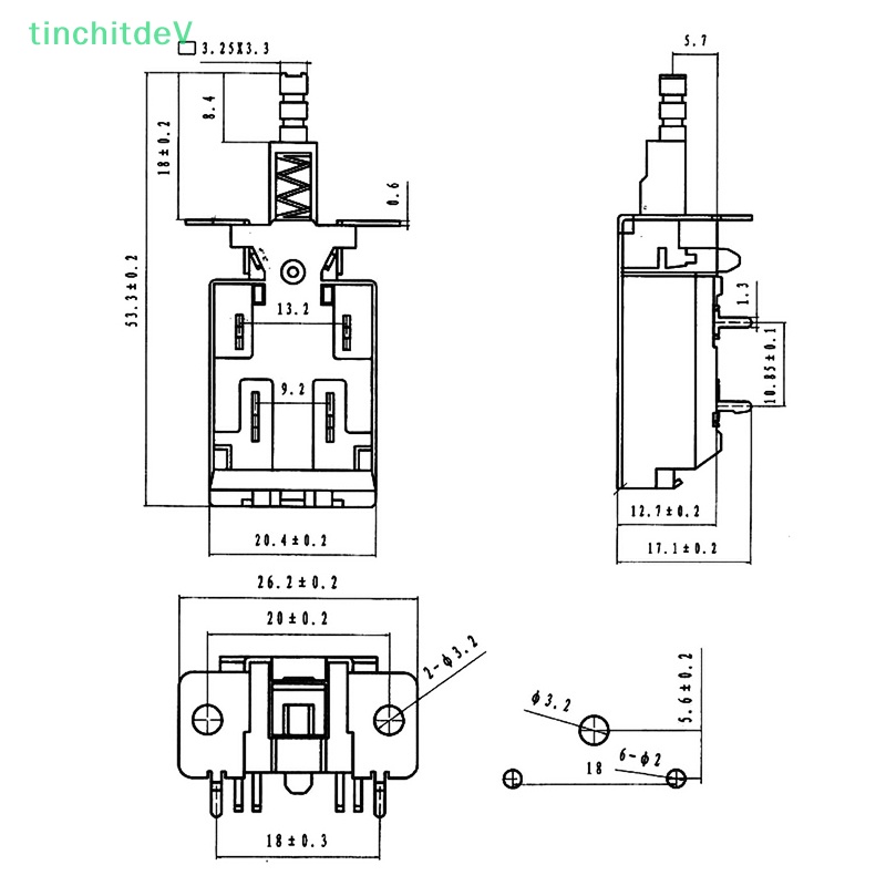 Bộ 2 Lò Xo KDC-A11 Có Công Tắc Nguồn Tự Khóa TV-5