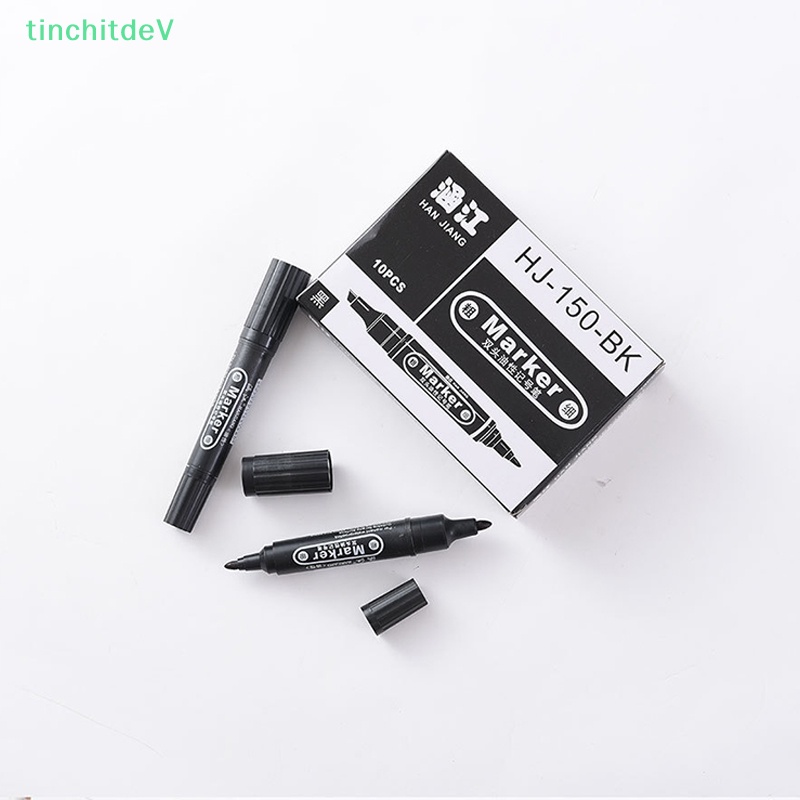 Bút Đánh Dấu Hai Đầu Chống Thấm Nước Không Phai Màu Đầu Lớn Dành Cho Văn Phòng / Trường Học