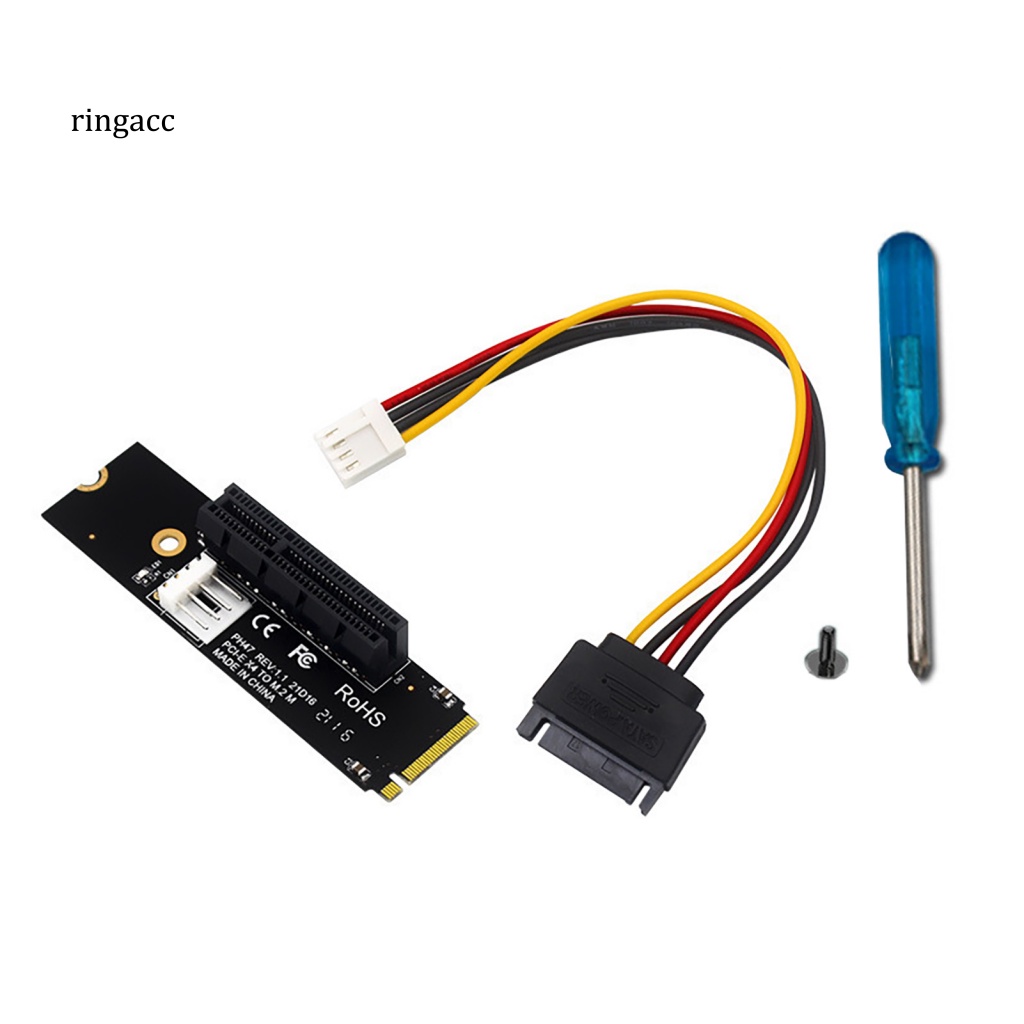 Card Mở Rộng RGA Tốc Độ Cao M.2 SSD NGFF Sang PCI-E X4 Kèm Dây Cáp Cho Máy Tính