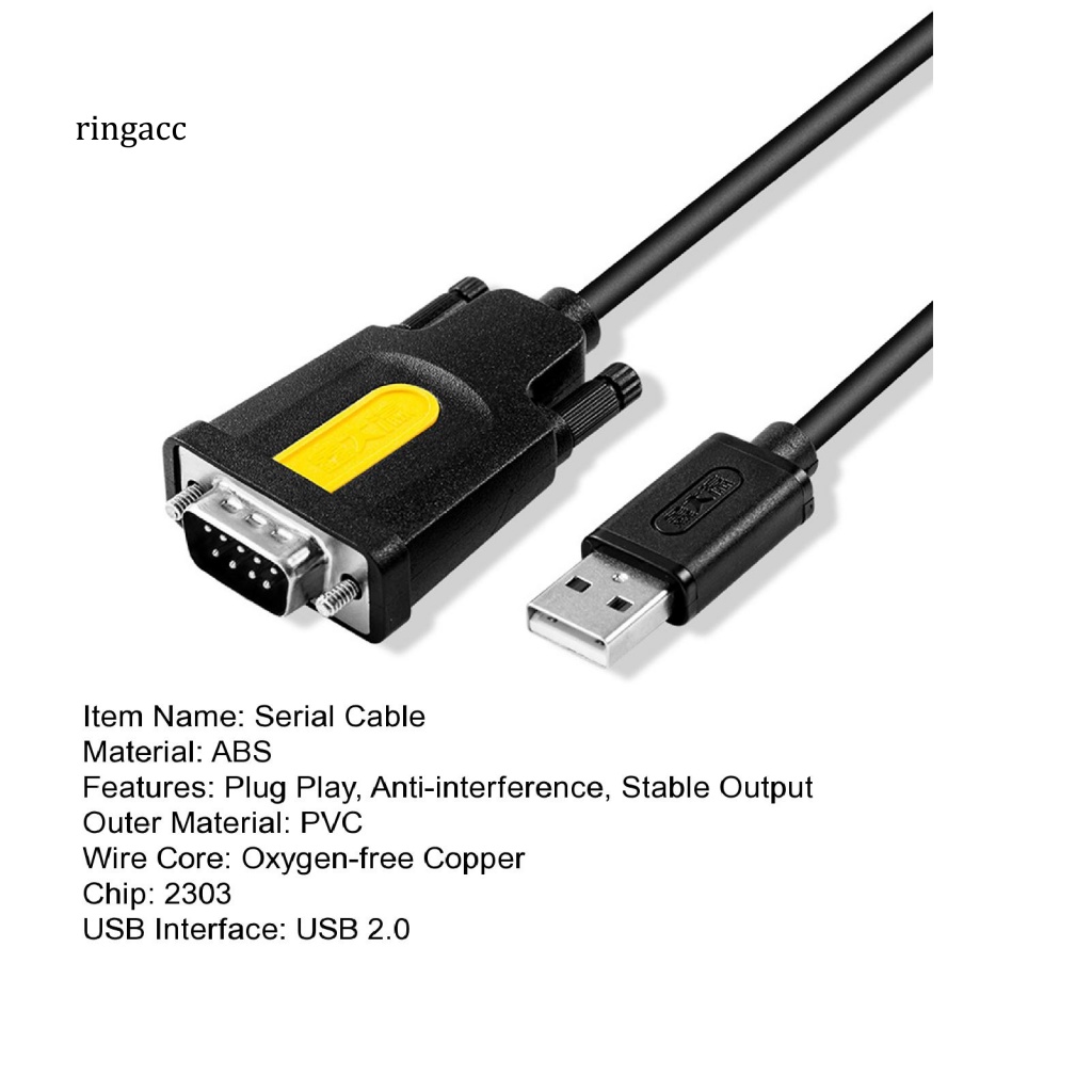 Dây Cáp Chuyển Đổi Cổng USB 2.0 Sang RS232 2303 Chip 9 Pin USB 2.0 Chống Nhiễu Cho Máy Tính