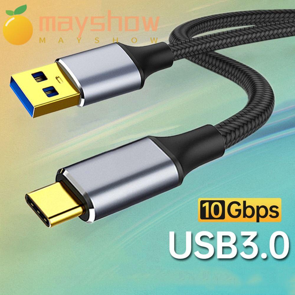 MAYSHOW Type-C Cable Hard Disk Line 10Gbps Gen2 USB C 3A PD 60W Fast Charging