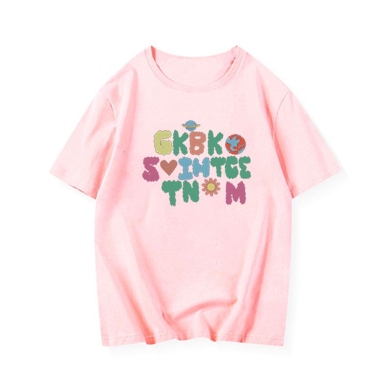 NRVP Áo Thun 100% Cotton Tay Ngắn Phong Cách Hàn Quốc Mới