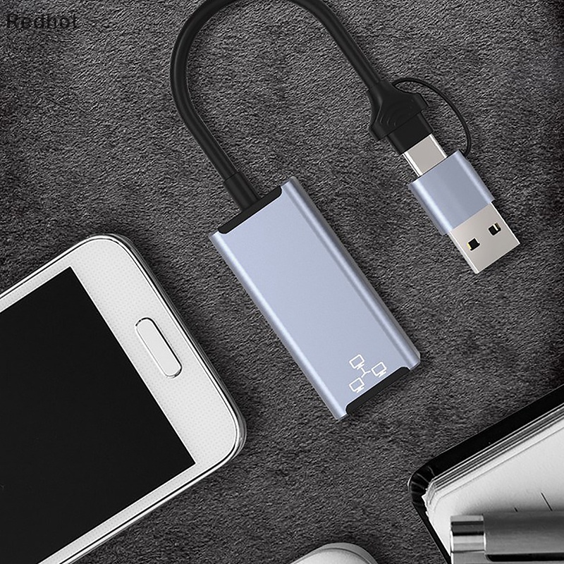 Đầu Chuyển Đổi USB 3.0 3.1 100 / 1000 Mbps Sang RJ45 2 Trong 1 Tốc Độ Cao Cho Nintendo Switch PC Laptop