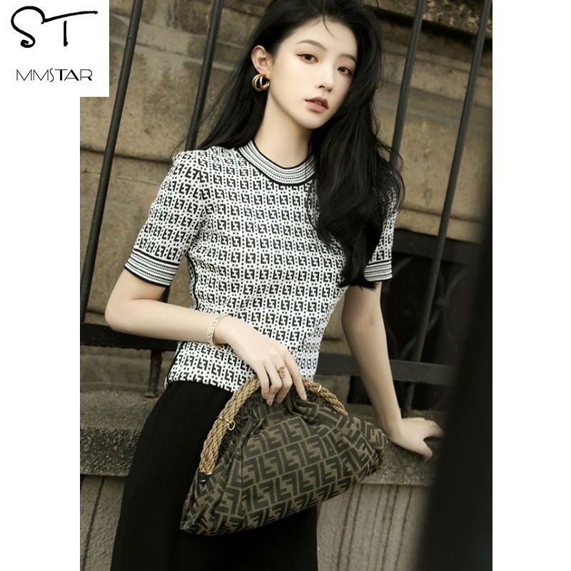 Áo Thun Lụa Lạnh Tay Ngắn Thời Trang Mùa Hè Dành Cho Nữ