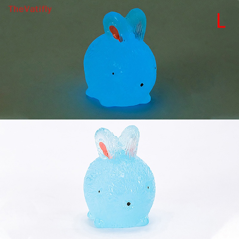 1 Mô Hình Thỏ Dạ Quang Dễ Thương Dùng Trang Trí Tiểu Cảnh