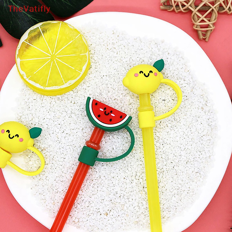 [Thevalifly] Nắp Silicon Bịt Ống Hút Chống Bụi Có Thể Tái Sử Dụng Cho Nhà Bếp Bán Sỉ DIY