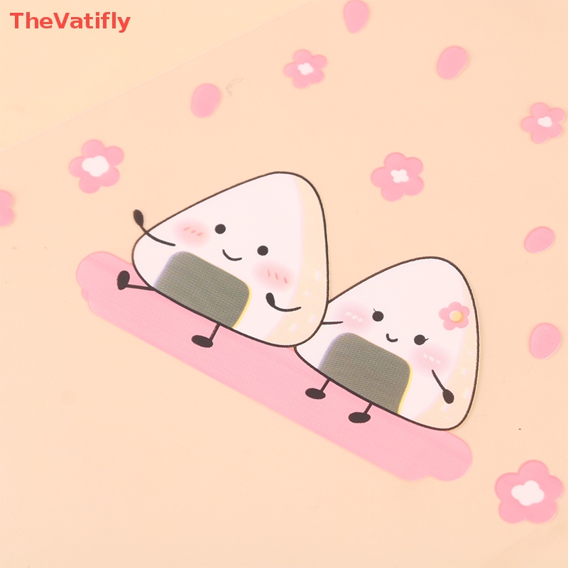 Set 50 Túi Đựng Cơm Nắm Hình Tam Giác Họa Tiết Hoạt Hình Dễ Thương