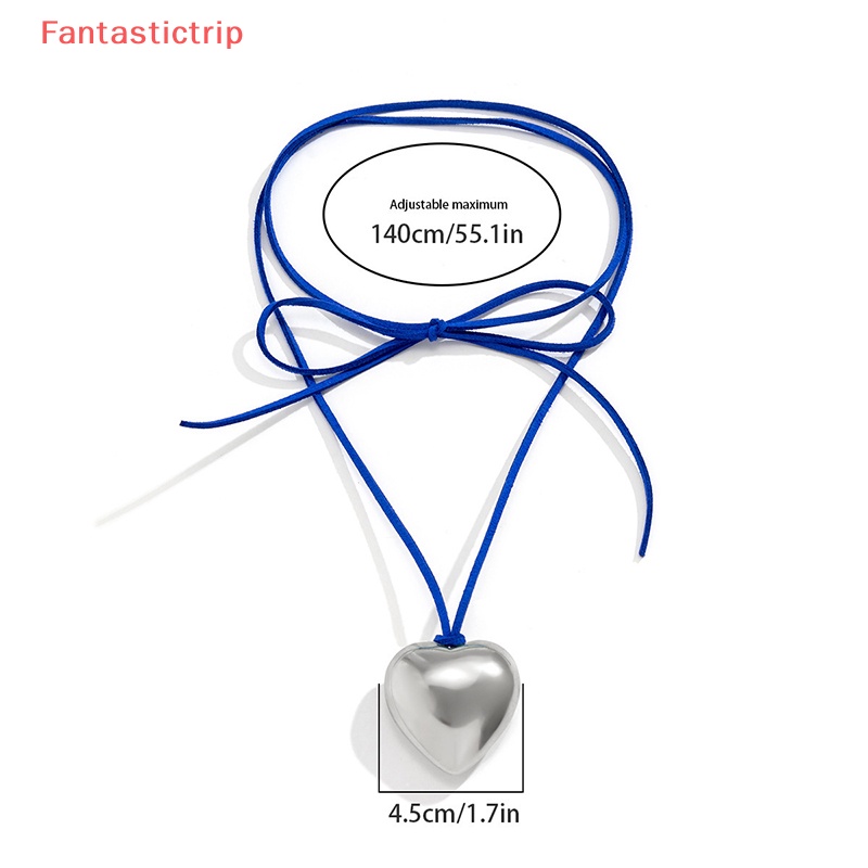 [Fantastictrip] Vòng cổ Xương Quai Xanh Mặt Hình Trái Tim Lớn Đơn Giản Quà Tặng Tiệc Tùng Cho Nữ