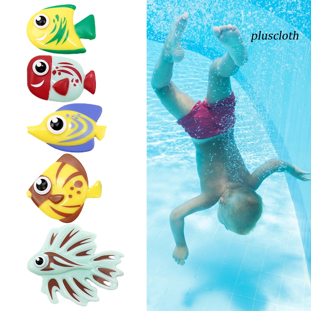 Bộ 6 Cá Nhựa PVC Đồ Chơi Nhiều Màu Sắc Cho Bé