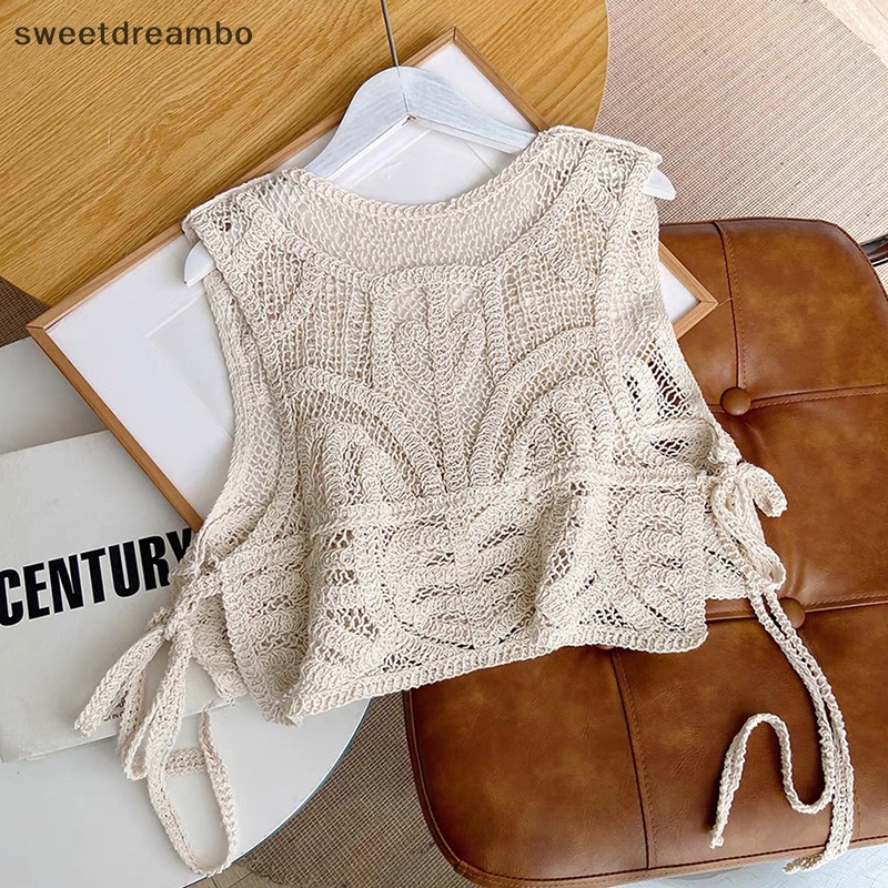 Áo ba lỗ dệt kim cho nữ, áo hai dây không tay màu trơn mùa hè