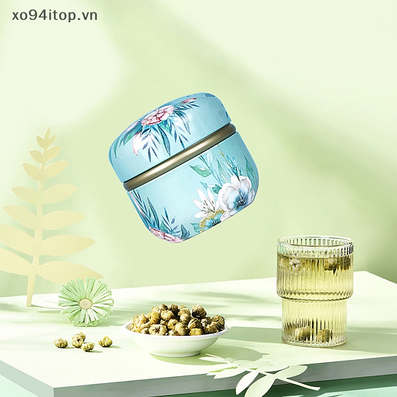 1 Hũ Thiếc Đựng Trà / Kẹo Có Nắp Đậy
