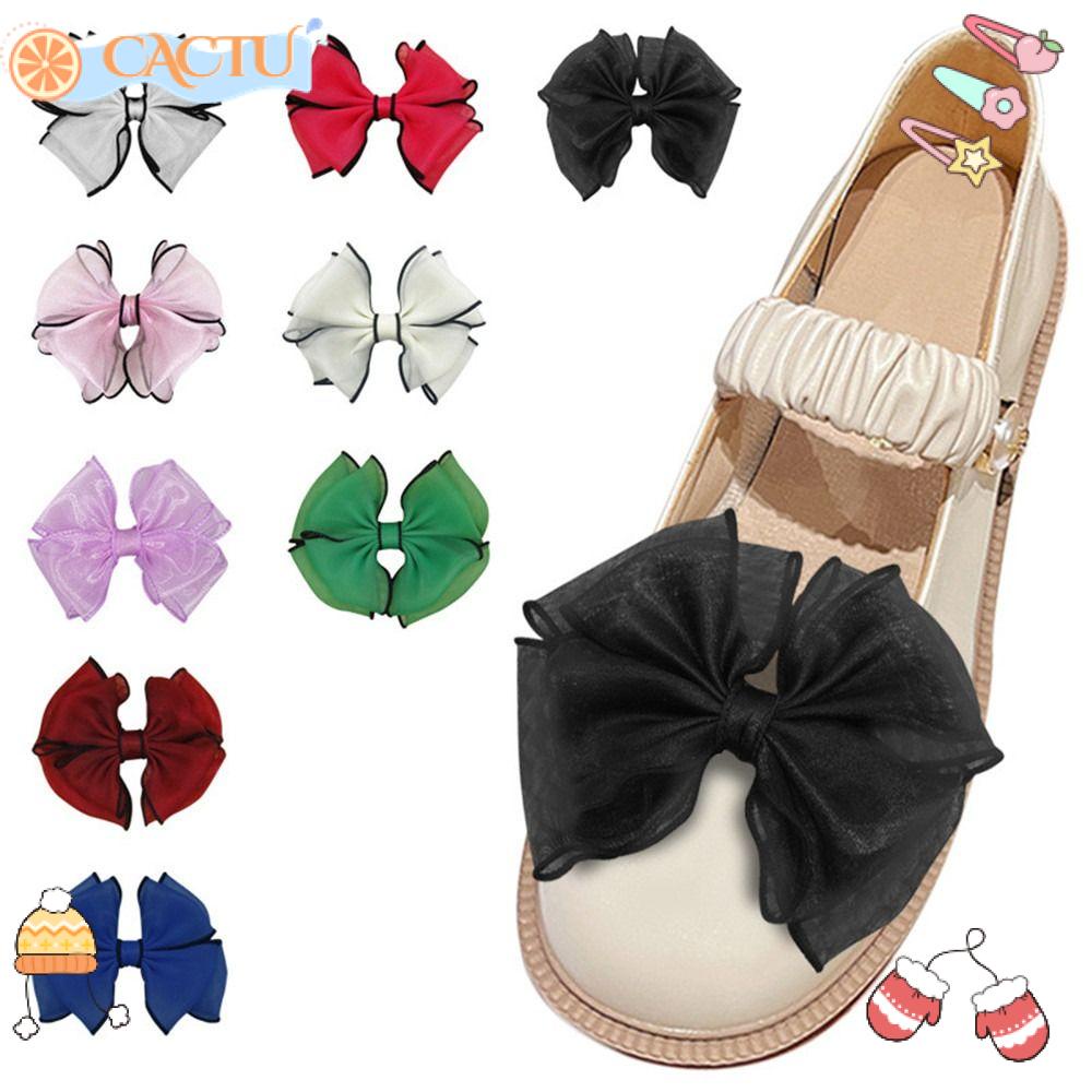 CACTU Set 2 Kẹp Giữ Giày Cao Gót Đính Nơ Thời Trang Cho Nữ