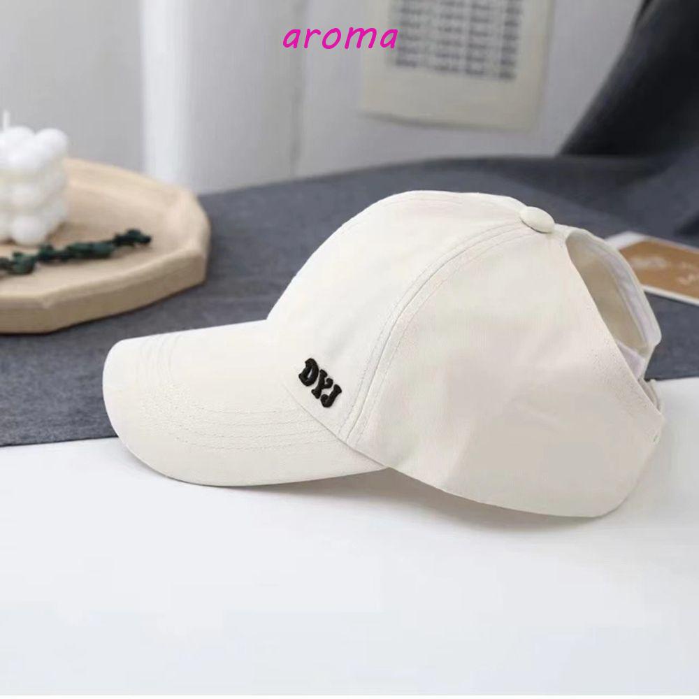 Mũ Lưỡi Trai Cotton Nửa Đầu Thiết Kế Thắt Bím Đuôi Ngựa Phong Cách Hàn Quốc Đơn Giản Cho Nam Và Nữ