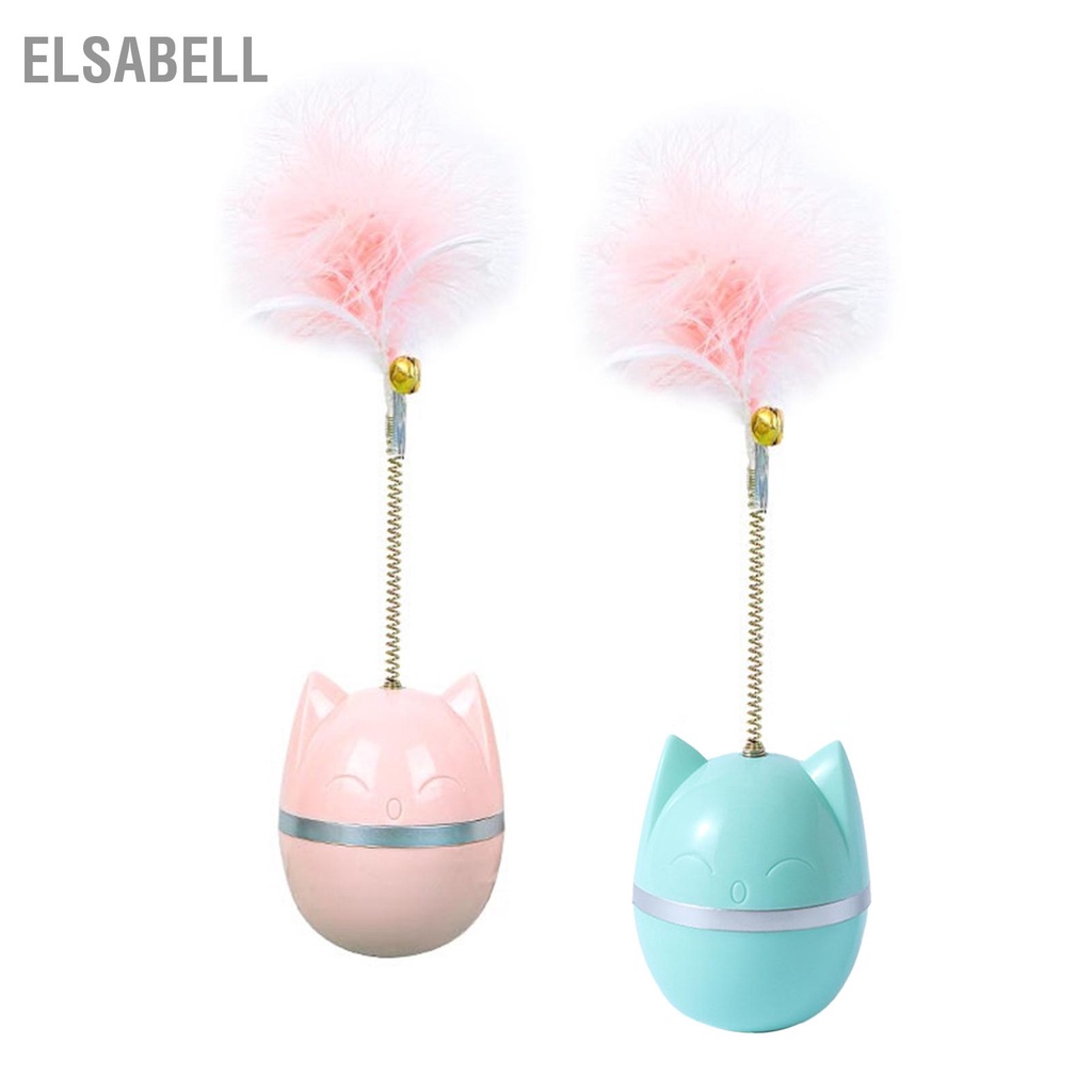 Elsabell Đồ Chơi Lông Mèo Tương Tác Ngộ Nghĩnh Xoay 360 Độ Teaser Có Chuông Cho Trong Nhà Tại