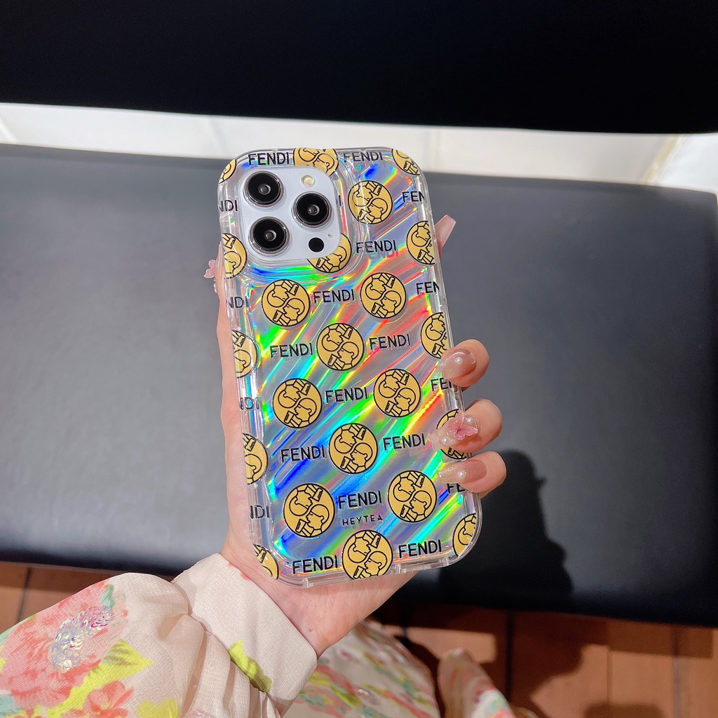 Ốp Điện Thoại TPU Mềm Trong Suốt In Họa Tiết Thời Trang Đơn Giản Có Túi Khí Chống Sốc Cho iPhone 12 13 14 Pro Max