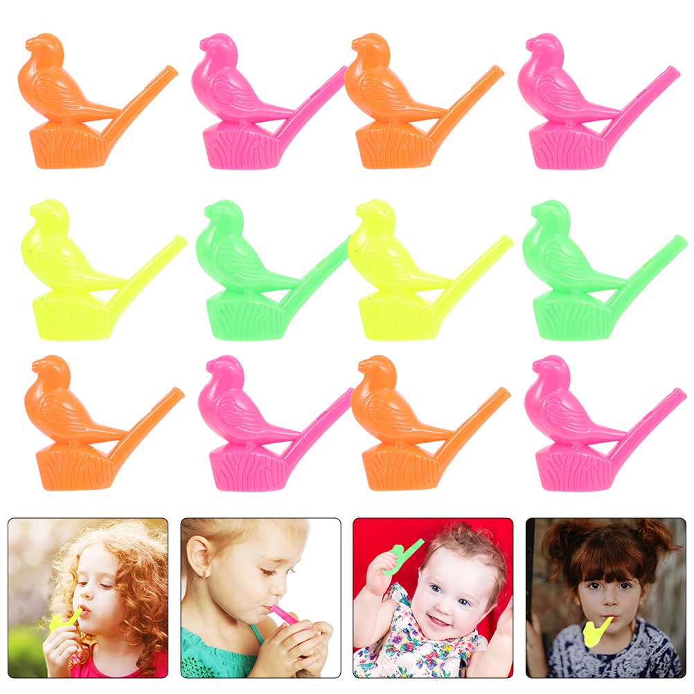 Set 24 Đồ Chơi Còi Thổi Bằng Gỗ 6.6X5.8CM Thú Vị Dành Cho Các Bé