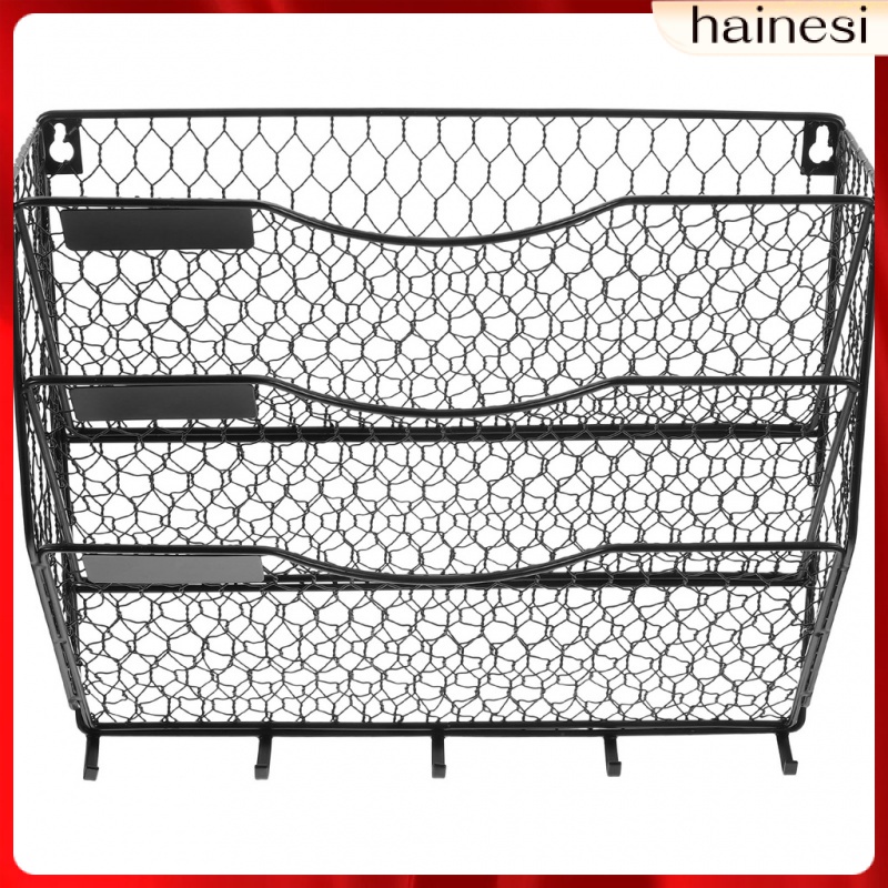 Giá Đỡ Trưng Bày Tạp Chí / Chìa Khóa Màu Đen Có Móc Treo Tường S