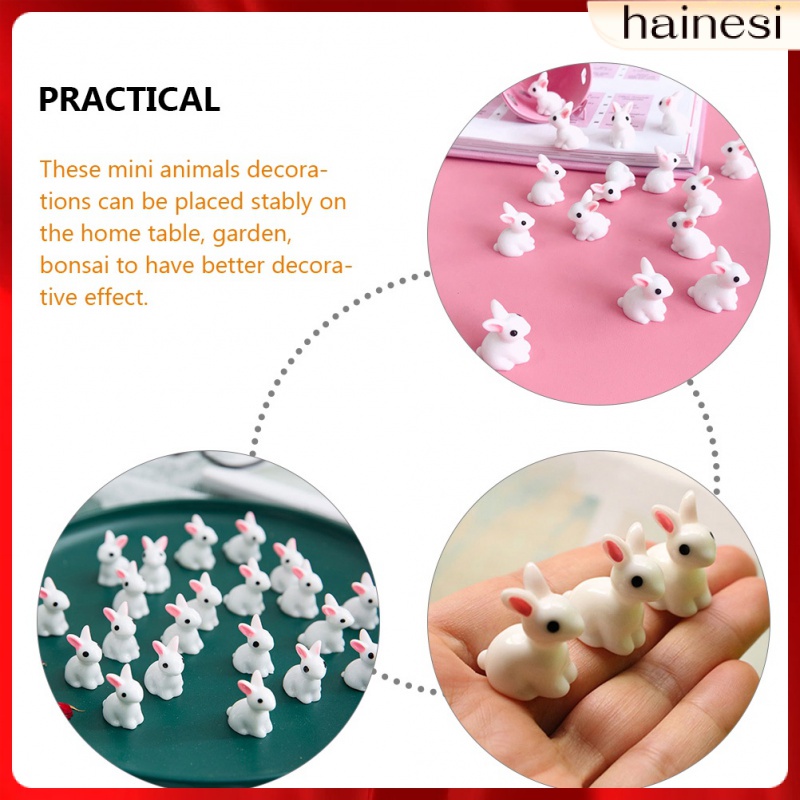 Set 100 Tượng Thỏ Mini Trang Trí