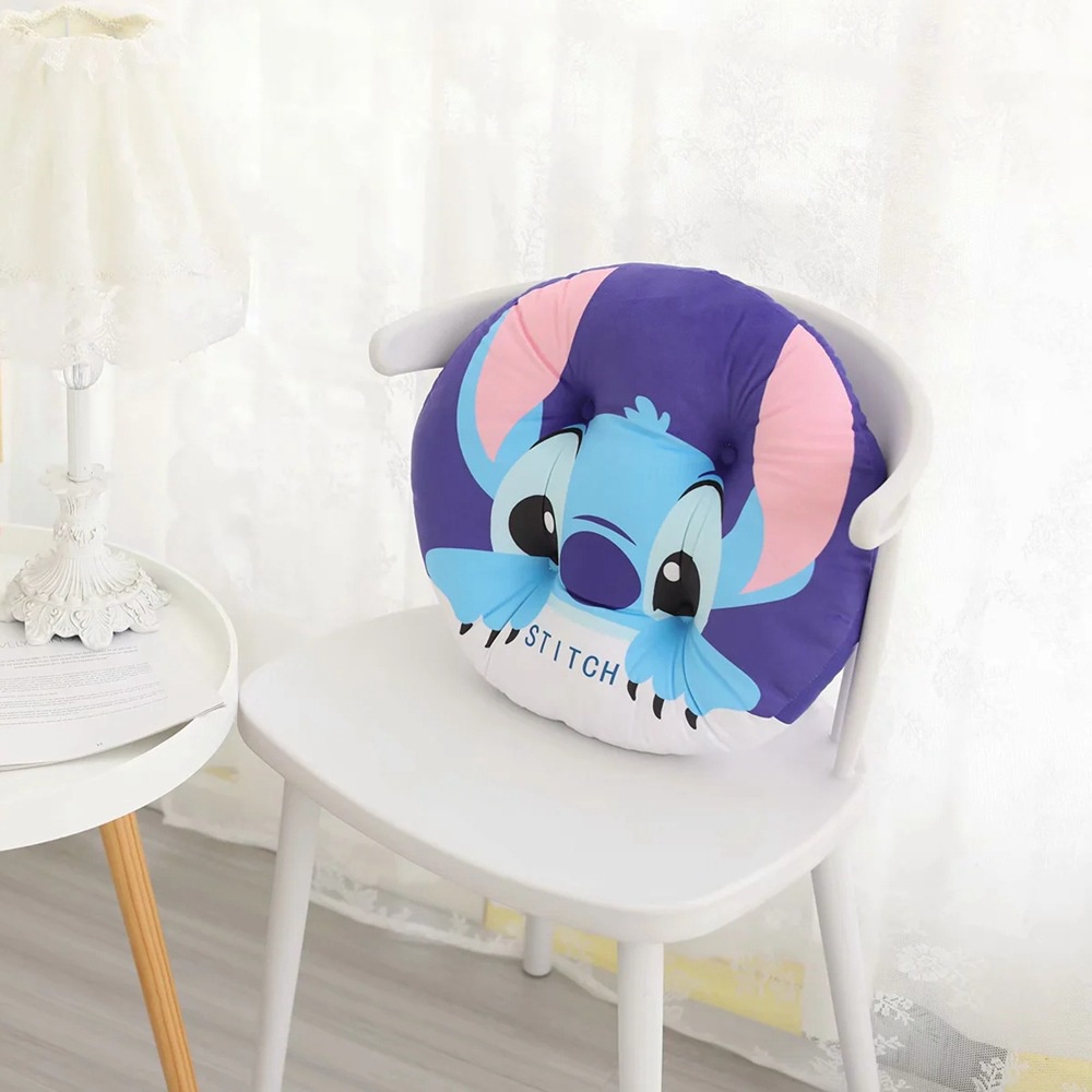 Gối Đệm Lót Ghế Sofa Chống Trượt In Hoạt Hình Disney Mickey Minnie Winnie the Pooh Stitch Cho Học Sinh / Nhân Viên Văn Phòng