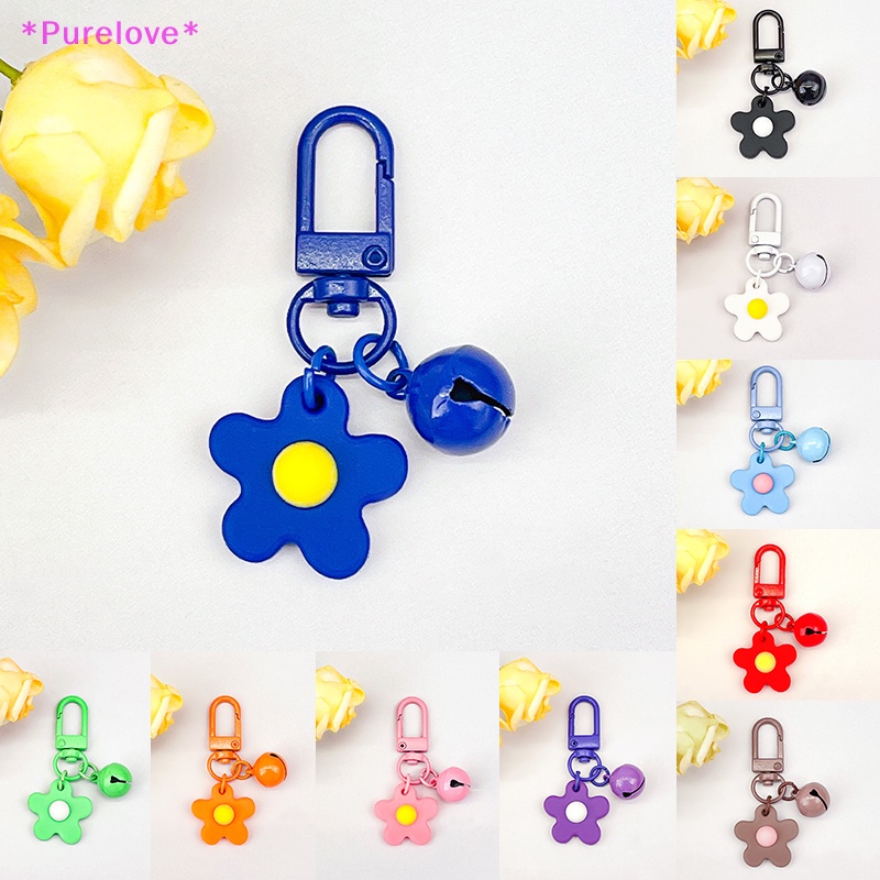 Móc Chìa Khóa Hình Hoa Nhiều Màu Sắc Dễ Thương Mới