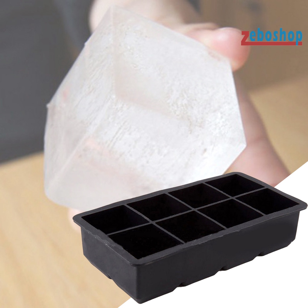 Khay Làm Đá 8 Ngăn Bằng Silicone Thân Thiện Với Môi Trường