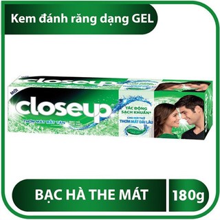 Kem đánh răng Closeup bạc hà the mát tuýp 180g
