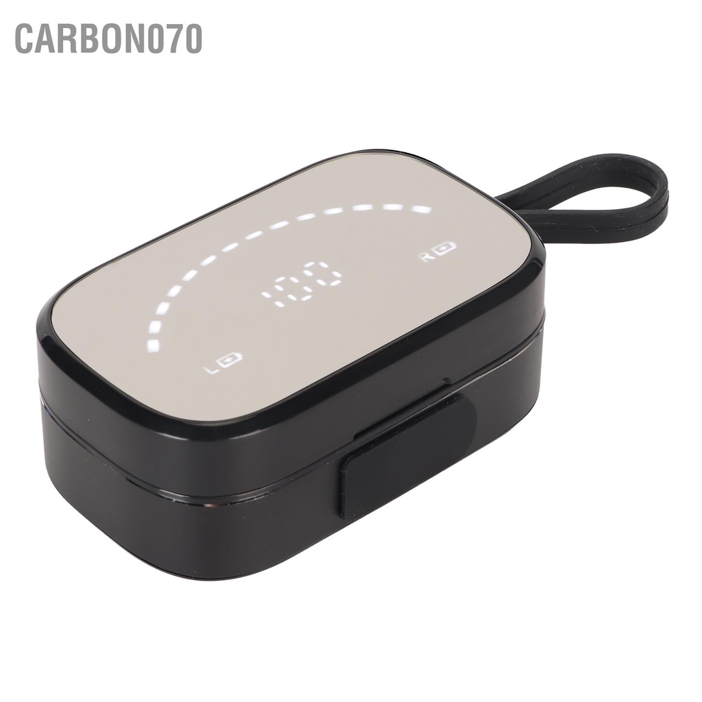 Carbon070 Tai Nghe Nhét Bluetooth Âm Thanh Nổi IPX7 Chống Nước Bass Nặng Không Dây Có Gương Màn Hình Hiển Thị Kỹ Thuật Số Hộp Sạc