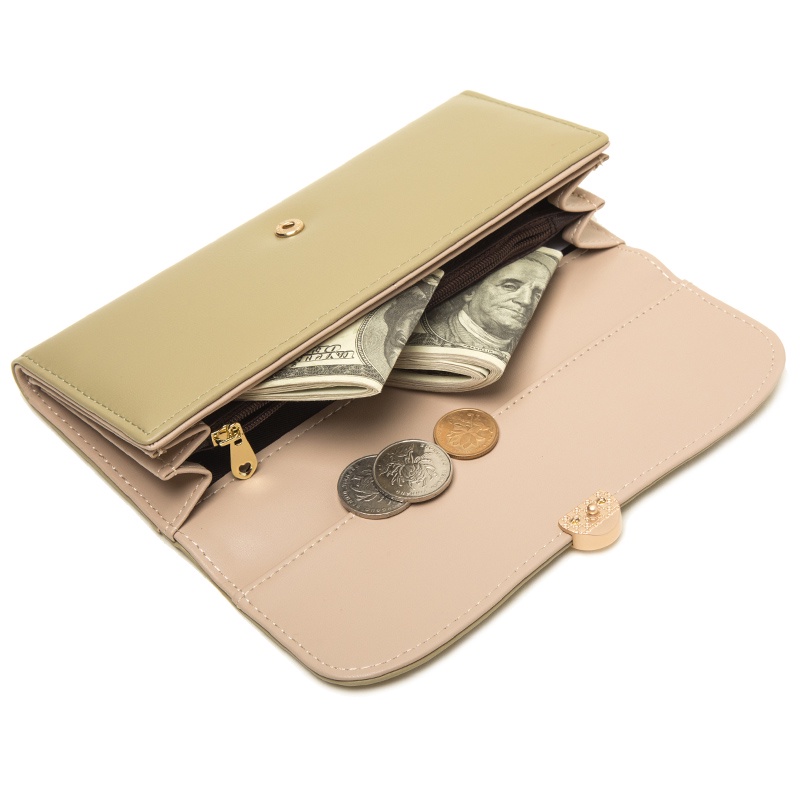 Ví Nữ Dài Thời Trang Họa Tiết Hoa