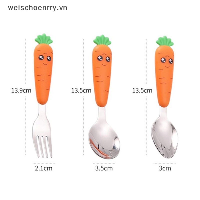 Muỗng Nĩa Họa Tiết Hoạt Hình Dễ Thương Cho Bé