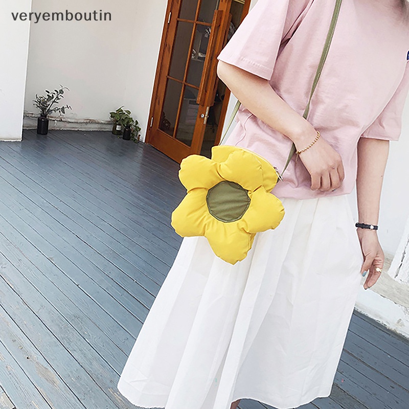 Túi Đeo Chéo Vai Hình Hoa Hướng Dương Dễ Thương Thời Trang Dành Cho Bạn Gái n