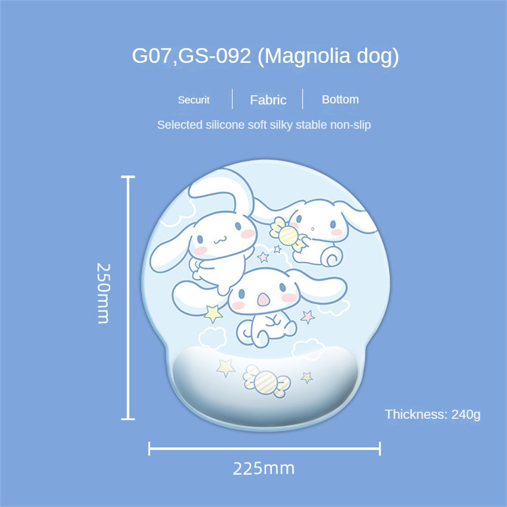 Sanrio Tấm Lót Chuột Máy Tính Chống Trượt In Hình kuromi Dễ Thương