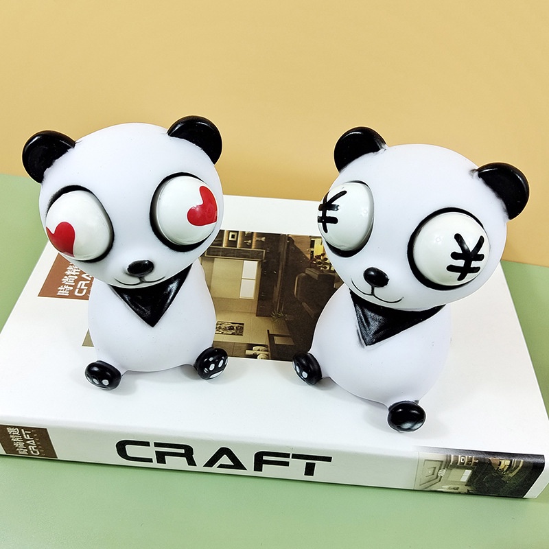 Đồ Chơi Bóp Mắt Dạ Quang Hình Gấu Trúc Mới Cho Trẻ Em