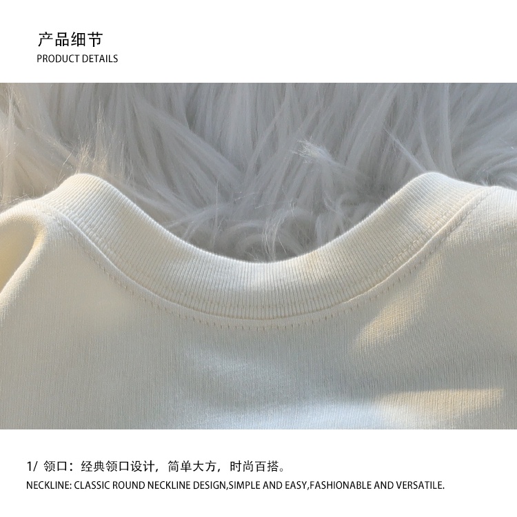 Áo Thun Tay Ngắn Chất Liệu 100% Cotton Cao Cấp Thời Trang Theo Phong Cách Hàn Quốc Cho Nữ