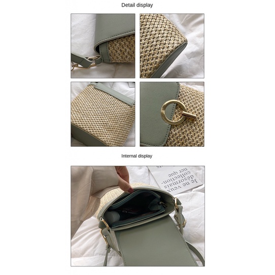 Túi cói Vai Bằng Rơm Thời Trang Sành Điệu Cho Nữ