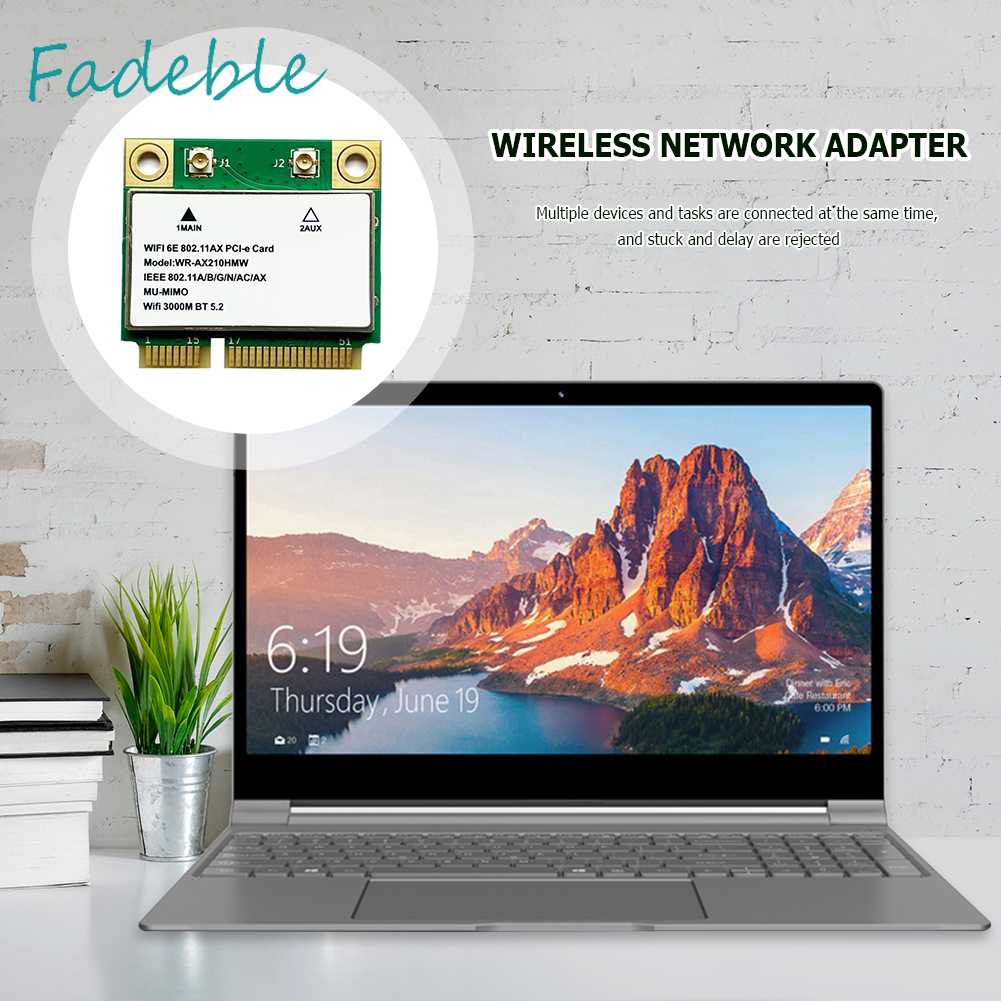 Thẻ Mạng Mini PCIe Băng Tần Kép 5.2 537 6 Chuyên Dụng Chất Lượng Cao