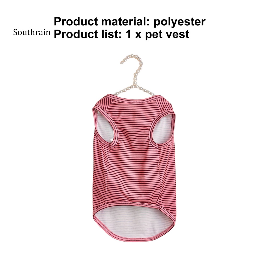 Áo Sweater Mềm Mại Hai Lớp In Họa Tiết Sọc Đáng Yêu Dành Cho Thú Cưng