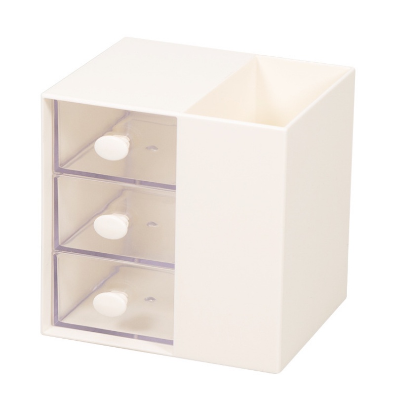 Hộp Đựng Bút Bằng Nhựa Hình Vuông Cỡ Lớn Đa Năng Họa Tiết Hoạt Hình Dễ Thương