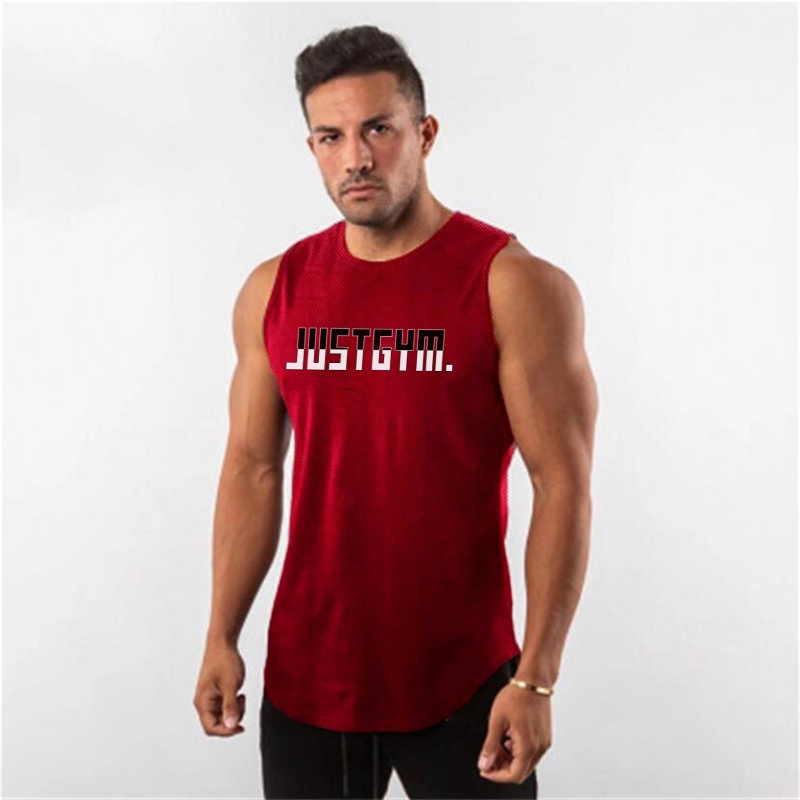 Áo Ba Lỗ Thể Thao In Hình Cơ Bắp Khô Nhanh Mẫu Mới Cho Nam