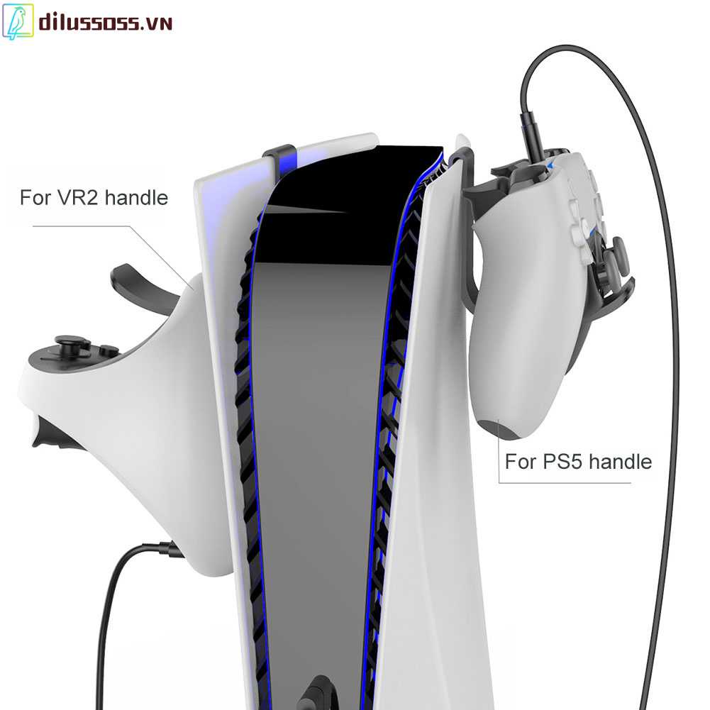 Giá Đỡ + Dây Sạc Cho Tay Cầm Chơi Game PS VR2